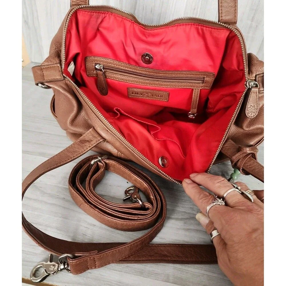 Lily Jade Danielle Leather Lifestyle Diaper Bag